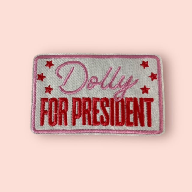 DOLLY FOR PRESIDENT HAT PATCH