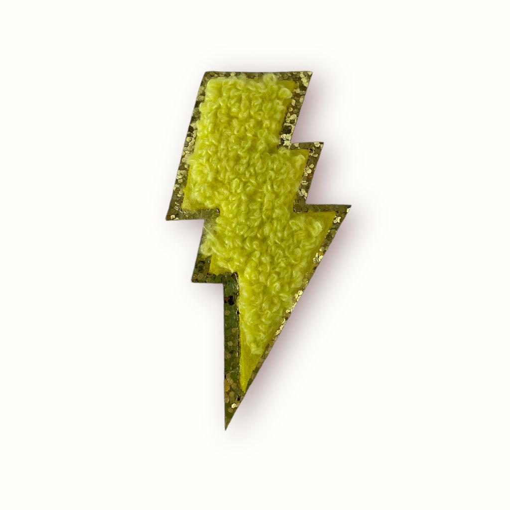 YELLOW BOLT HAT PATCH