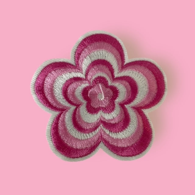 2 TONE FLOWER HAT PATCH