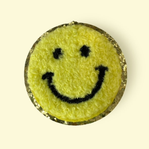 YELLOW / GOLD SMILEY HAT PATCH