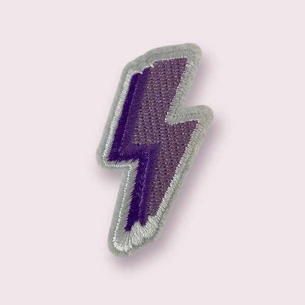 PURPLE BOLT HAT PATCH