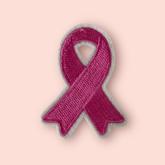 PINK RIBBON HAT PATCH