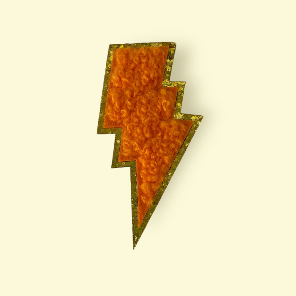 ORANGE BOLT HAT PATCH