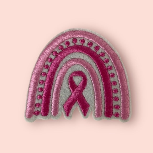 BREAST CANCER RAINBOW HAT PATCH