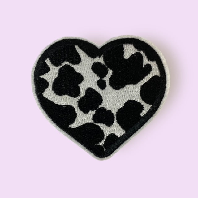 COWHIDE HEART HAT PATCH