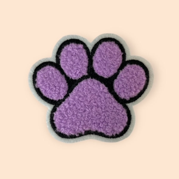 PURPLE PAW HAT PATCH