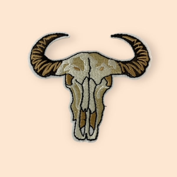 HORNS STEER HEAD HAT PATCH