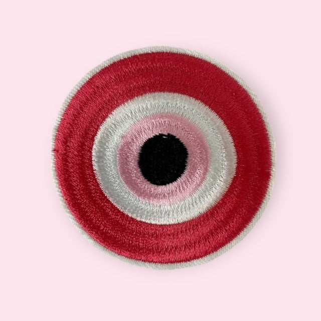 PINK EYE HAT PATCH