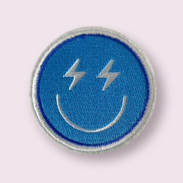 BOLT EYES SMILEY HAT PATCH