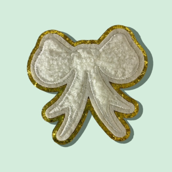 WHITE/ GOLD HAT PATCH