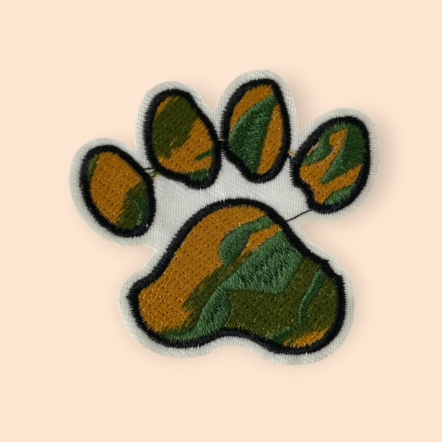 CAMO PAW HAT PATCH