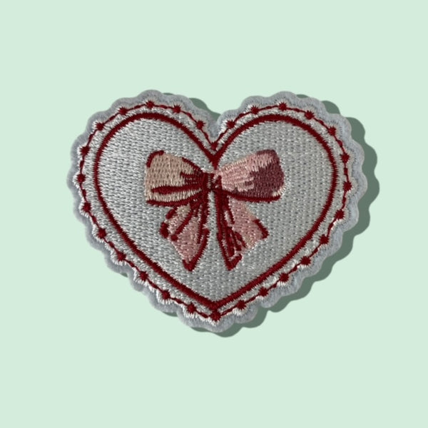 HEART BOW HAT PATCH