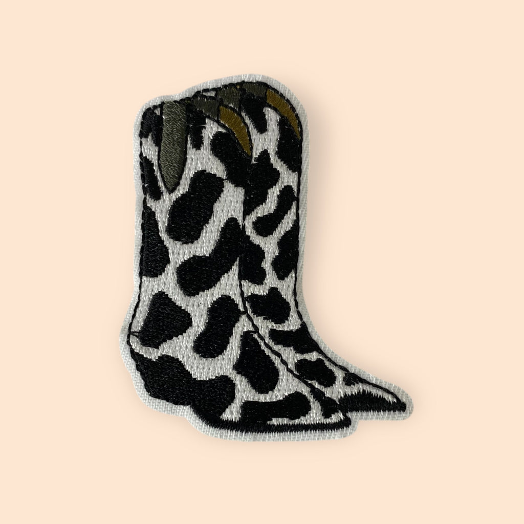 COWHIDE BOOTS HAT PATCH