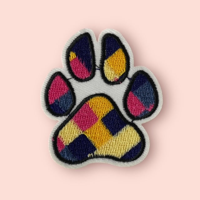 COLORFUL PAW HAT PATCH