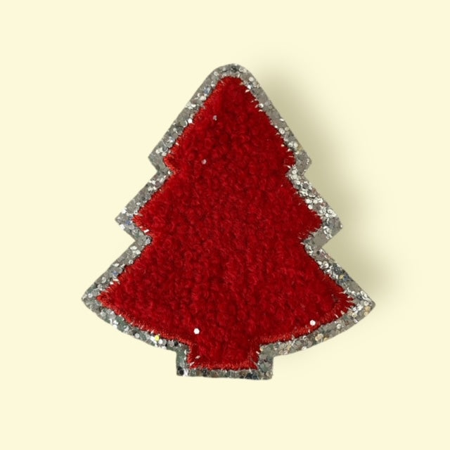 RED/ SILVER TREE HAT PATCH