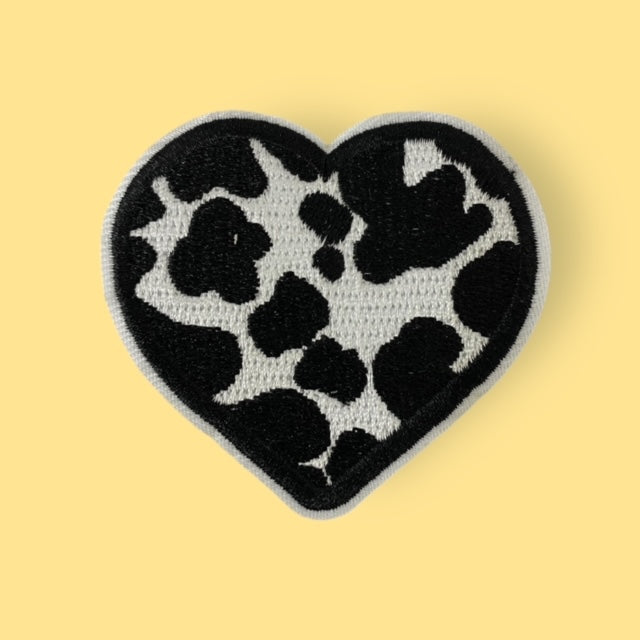 COWHIDE HEART HAT PATCH