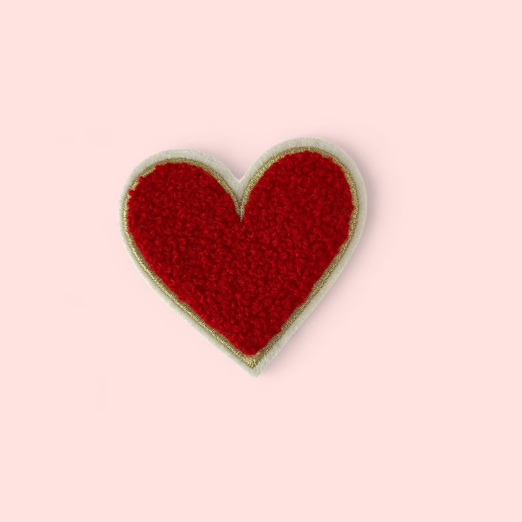 RED HEART HAT PATCH