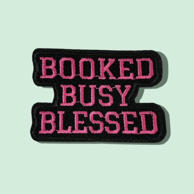 BOOKED BUSY BLESSED HAT PATCH