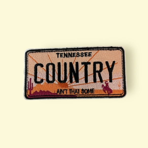 TENNESSEE COUNTRY HAT PATCH