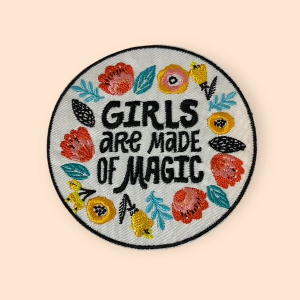 GIRLS ARE MADE OF MAGIC HAT PATCH