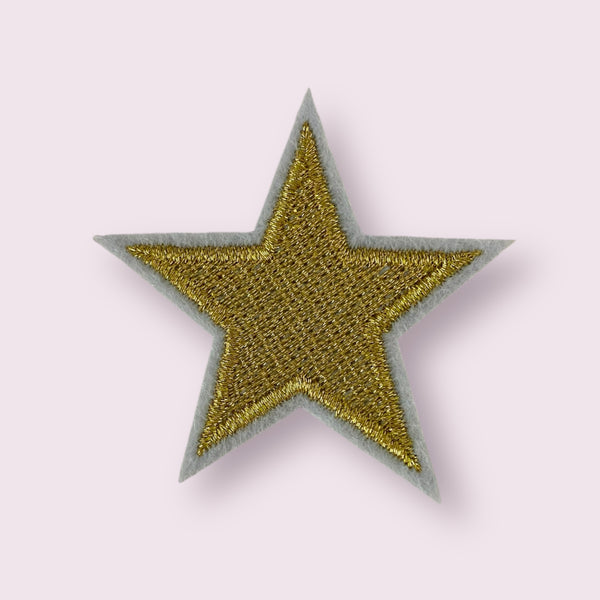 GOLD STAR HAT PATCH