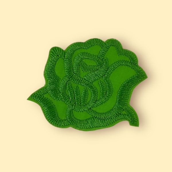 GREEN ROSE HAT PATCH