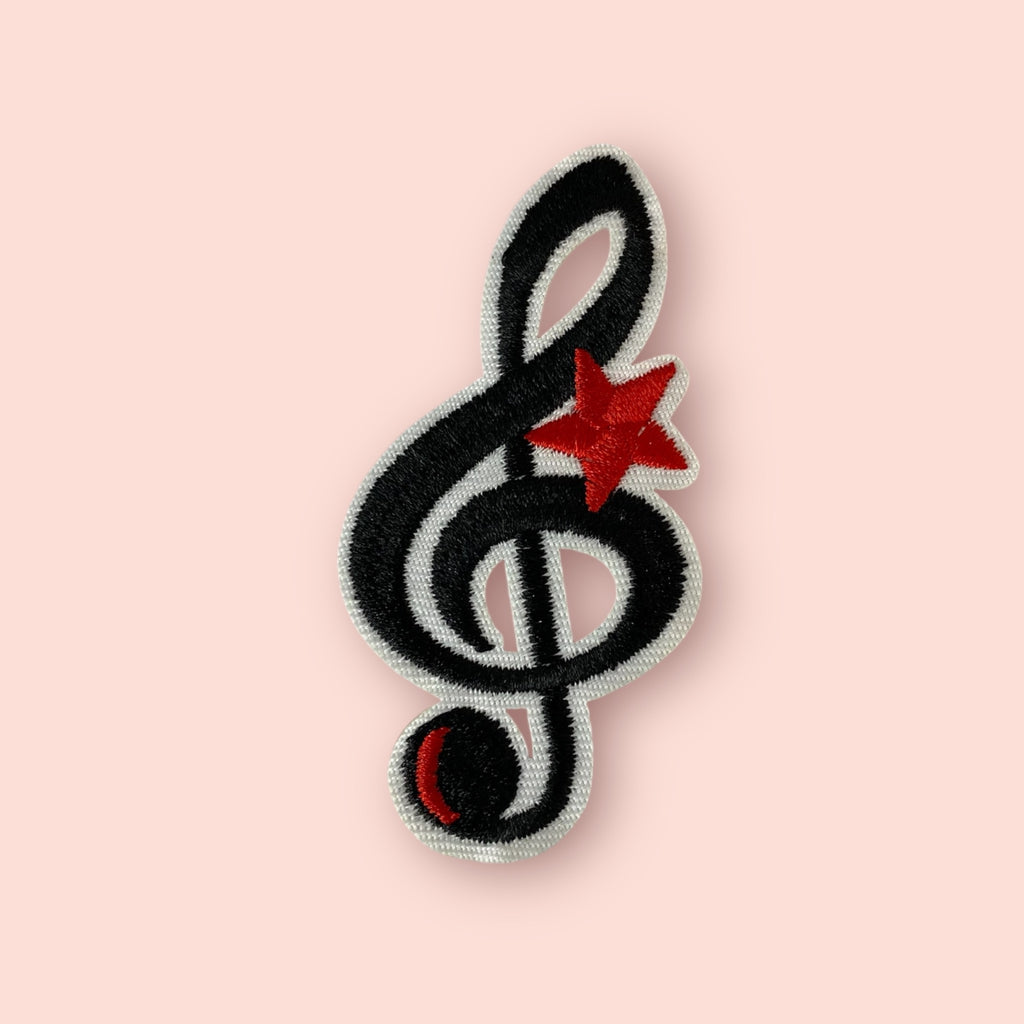 STAR MUSIC NOTE HAT PATCH