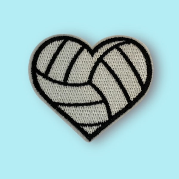 VOLLEYBALL HEART HAT PATCH