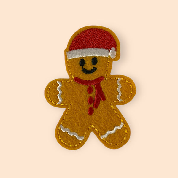 GINGERBREAD MAN HAT PATCH