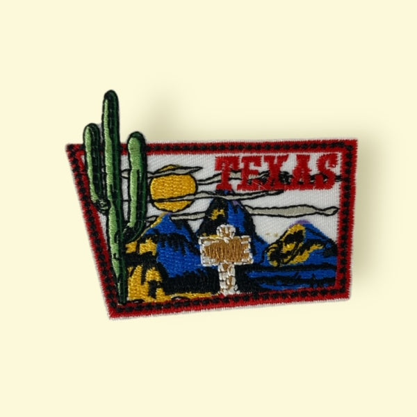 TEXAS CACTUS HAT PATCH