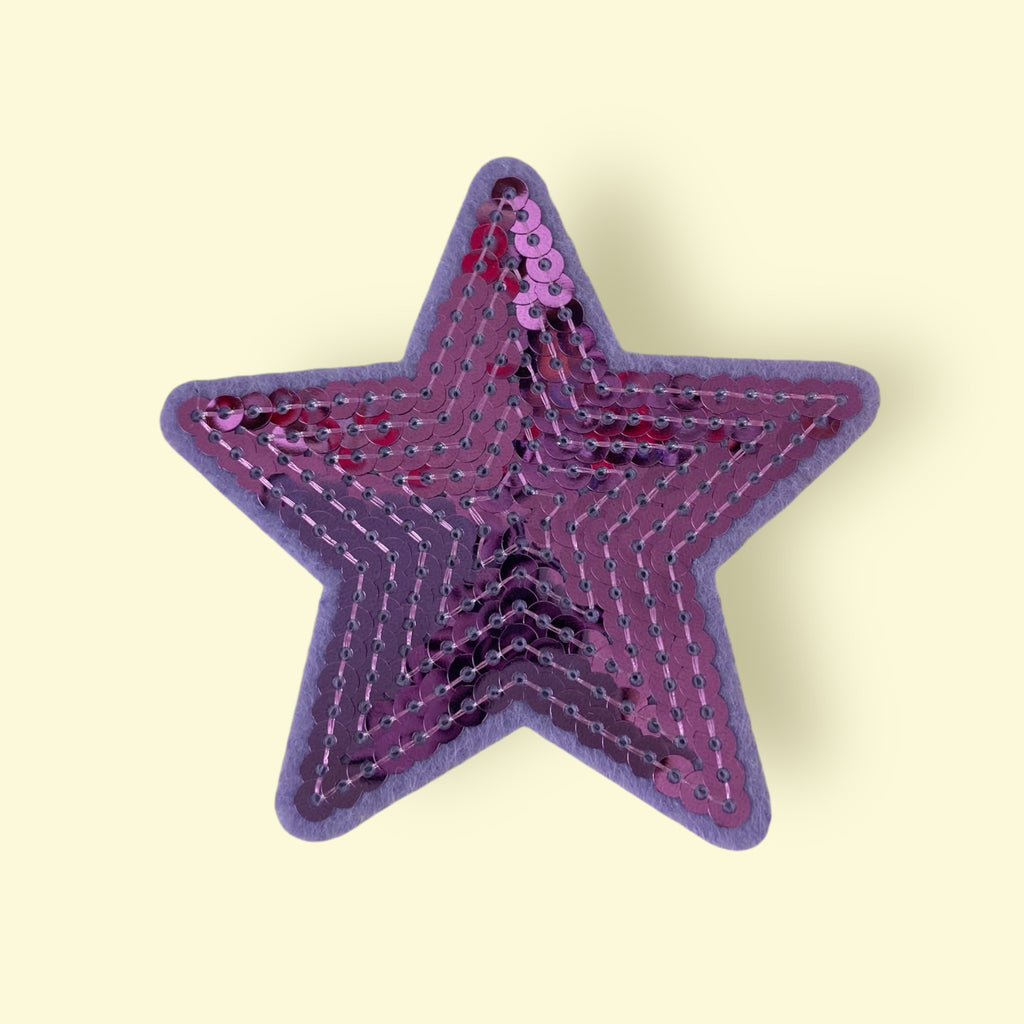 PURPLE SEQ STAR HAT PATCH