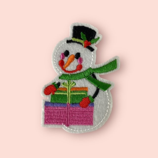 GIFT SNOWMAN HAT PATCH