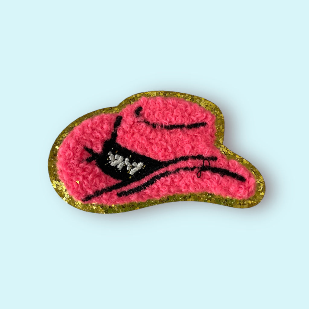 HOT PINK COWBOY HAT PATCH