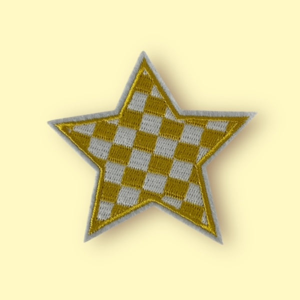 YELLOW CHECKER STAR