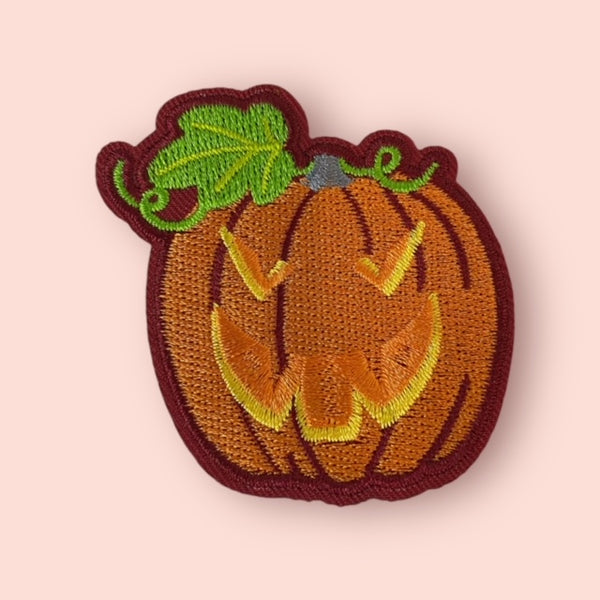 GREEN LEAF PUMPKIN HAT PATCH