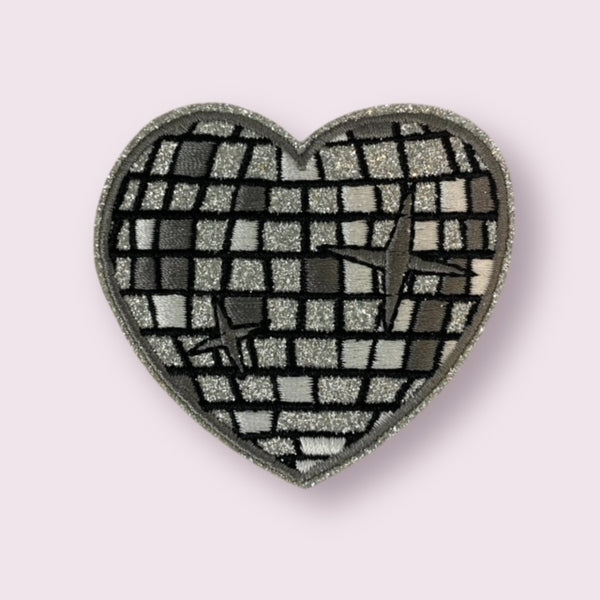 DISCO HEART HAT PATCH