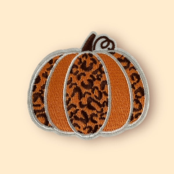 LEOPARD PUMPKIN HAT PATCH