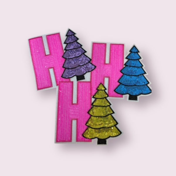 HO HO HO TREES BIG PATCH