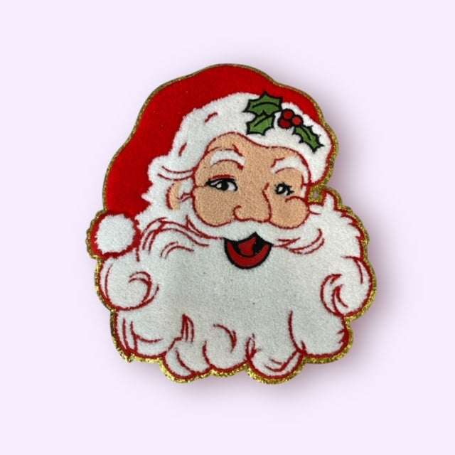 RED GOLD SANTA BIG PATCH