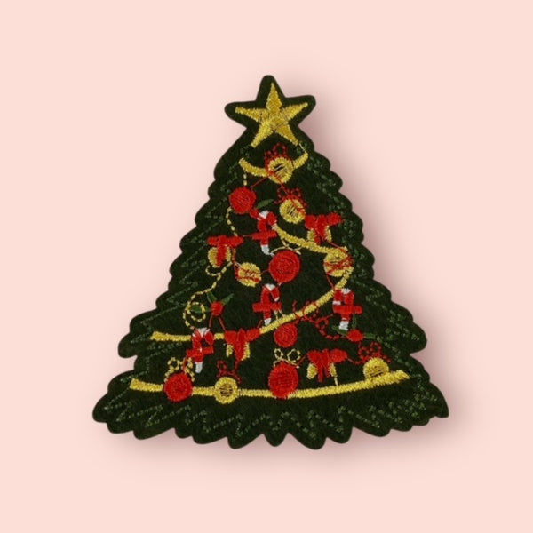 CANDY CANE TREE HAT PATCH