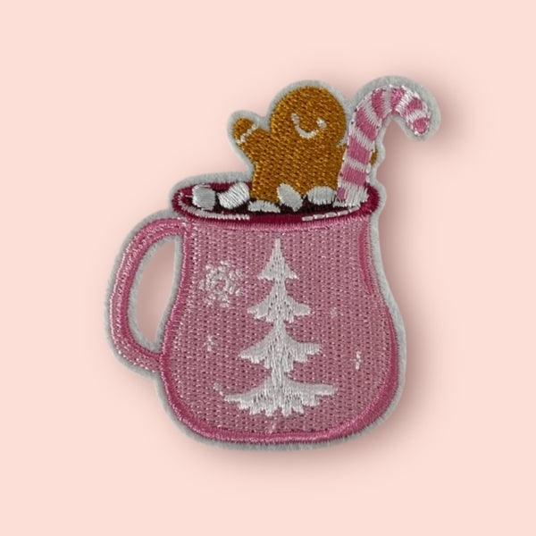 PINK HOT COCOA HAT PATCH