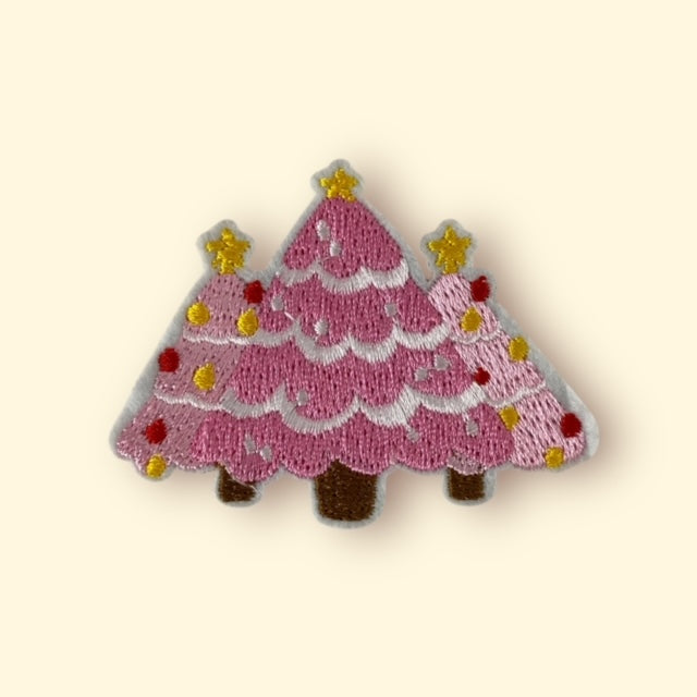 PINK TREES HAT PATCH