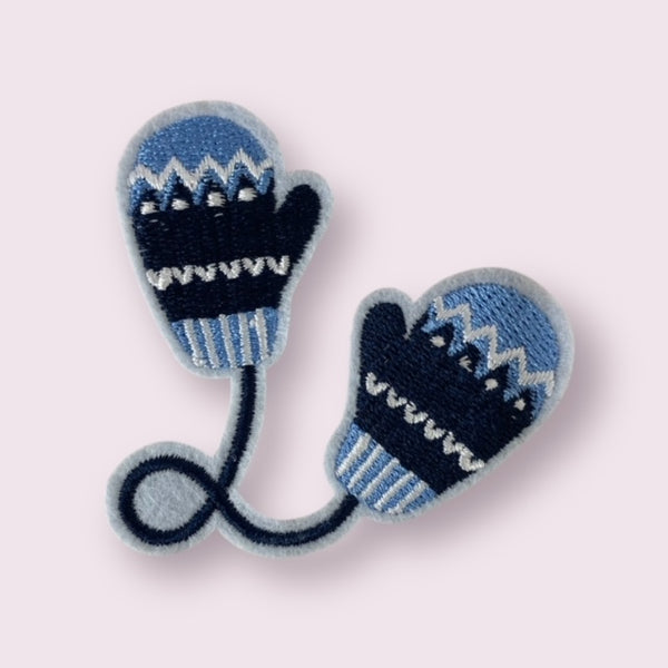 BLUE GLOVES HAT PATCH