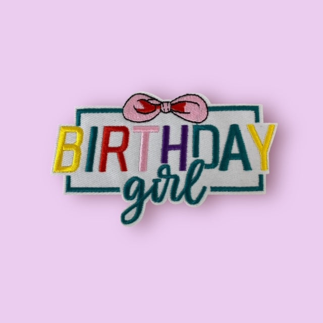 BIRTHDAY GIRL HAT PATCH