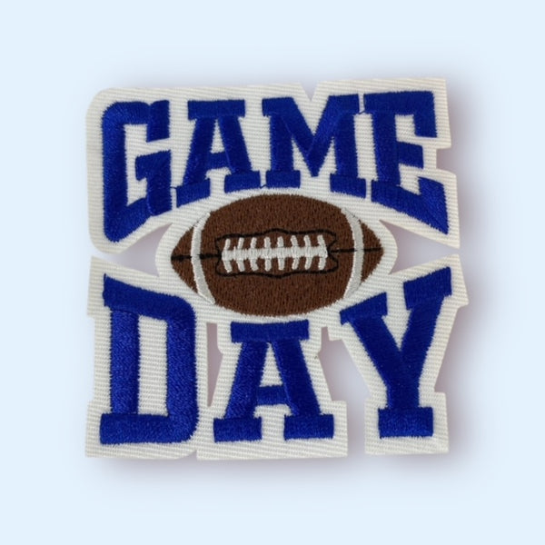 BLUE GAME DAY HAT PATCH