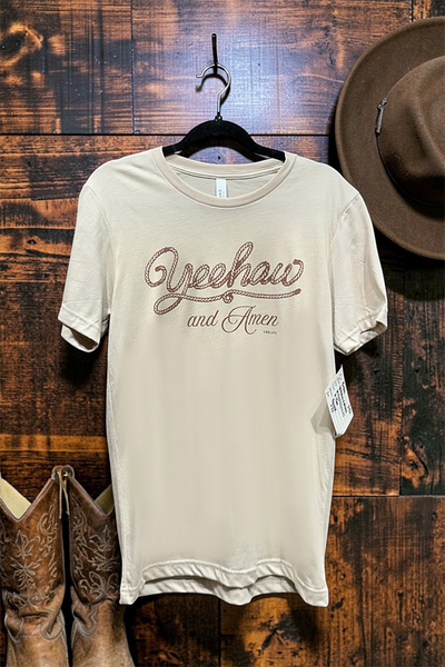 BC DTF YEEHAW TEE - CREAM