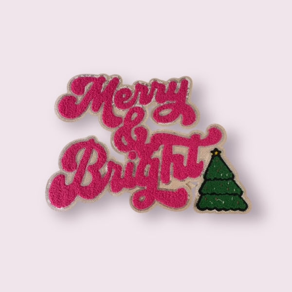 MERRY AND BRIGHT STAR TREE BIG PATCH