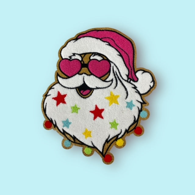 STAR BEARD SANTA BIG PATCH