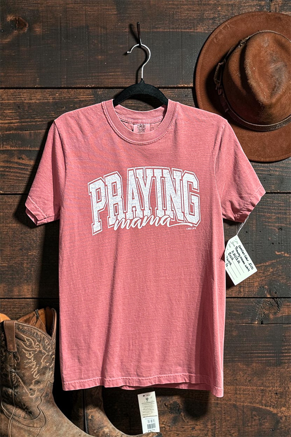 CC DTF PRAYING MAMA TEE - WATERMELON