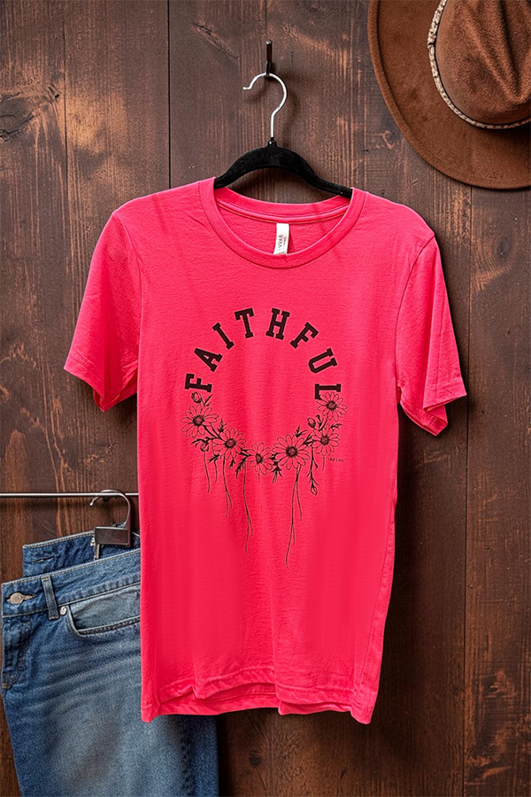 BC DTF FAITHFUL TEE - RED